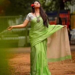 রুচিশীল ডিজাইন এন্ডি কটন সুতি শাড়ি