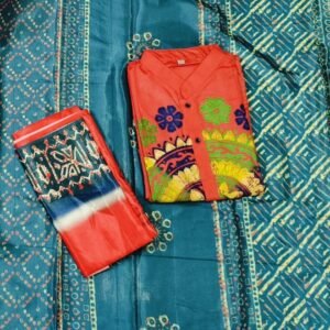 ধুপিয়ান সিল্ক শাড়ি ও পাঞ্জাবি কাপল সেট