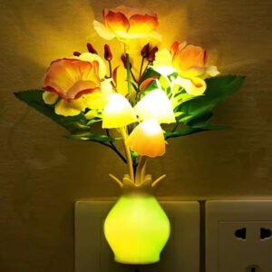 LED Colorful Flower Light Luminous Lamp EU Sensor Bedroom