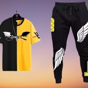 Premium Quality Stylist Printed T-Shirt & Full pant for man(লকেট হবে না)