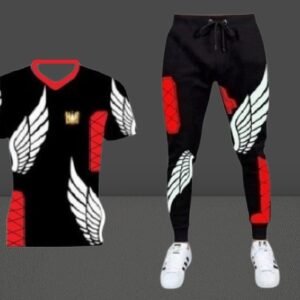 Premium Quality Stylist Printed T-Shirt & Full pant for man