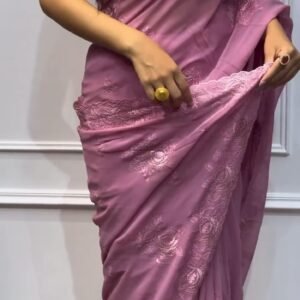 ইন্ডিয়ান জর্জেট শাড়ি