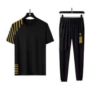 Casual O-neck T-shirts + Pants Tracksuit Set