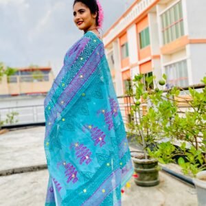 হাফ সিল্ক শাড়ি