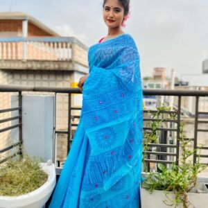 হাফ সিল্ক শাড়ি