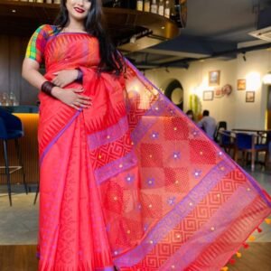 হাফ সিল্ক শাড়ি