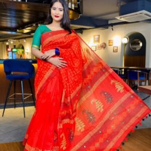 হাফ সিল্ক শাড়ি