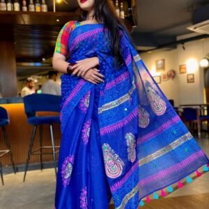 হাফ সিল্ক শাড়ি