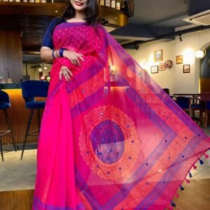 হাফ সিল্ক শাড়ি