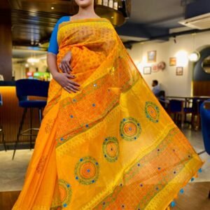 হাফ সিল্ক শাড়ি