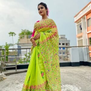 হাফ সিল্ক শাড়ি