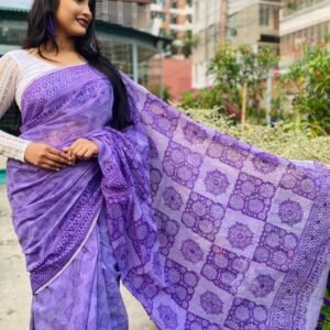 হাফ সিল্ক শাড়ি