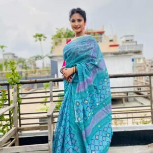 হাফ সিল্ক শাড়ি