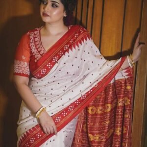 উন্নত মানের হাফ সিল্ক শাড়ি