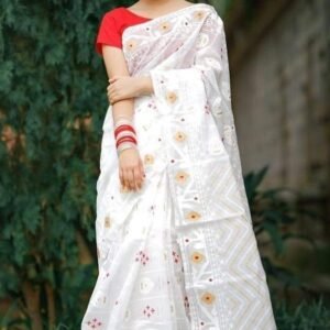 উন্নত মানের হাফ সিল্ক শাড়ি