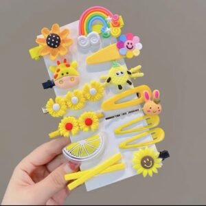 14Pcs/Set Cartoon Butterfly Rainbow Hairpin