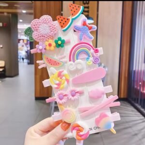 14Pcs/Set Cartoon Butterfly Rainbow Hairpin