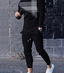 Product details of New Fashion full Sleeves T-Shirt & Full Pant Combo (Set) for Man