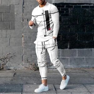 Product details of New Fashion full Sleeves T-Shirt & Full Pant Combo (Set) for Man