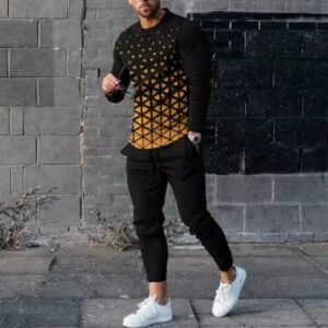 Product details of New Fashion full Sleeves T-Shirt & Full Pant Combo (Set) for Man