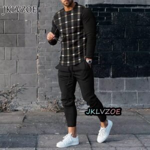 Product details of New Fashion full Sleeves T-Shirt & Full Pant Combo (Set) for Man