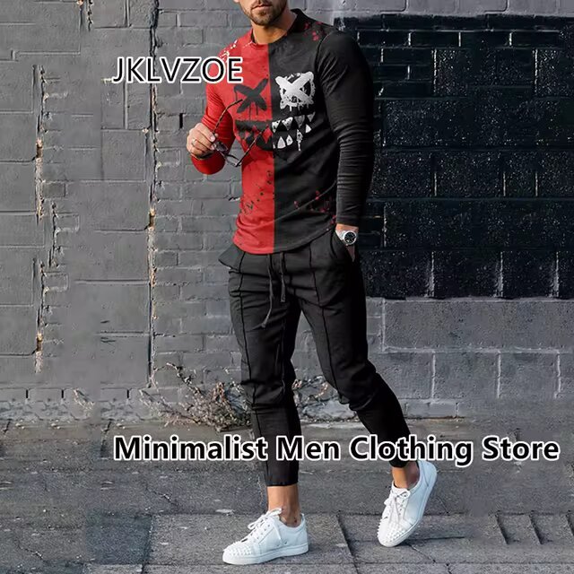 Product details of New Fashion full Sleeves T-Shirt & Full Pant Combo (Set) for Man