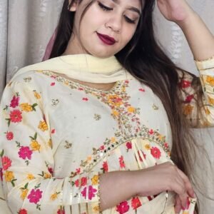 🥰নিউ আলিয়া কাট থ্রি পিস😍