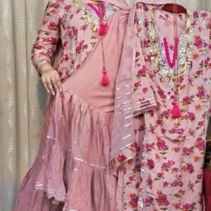 🥰নিউ আলিয়া কাট থ্রি পিস😍