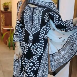 🇧🇩আন স্টিচড থ্রি পিস🇧🇩