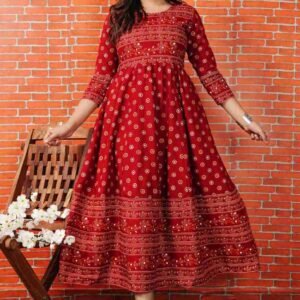 চুন্দ্রি প্রিন্টের গ্রাউন