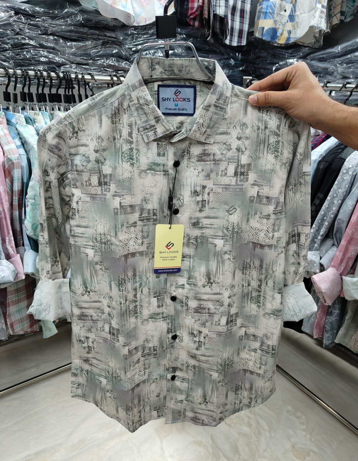 *full Sleeve Digital Print Shirt for Men's*