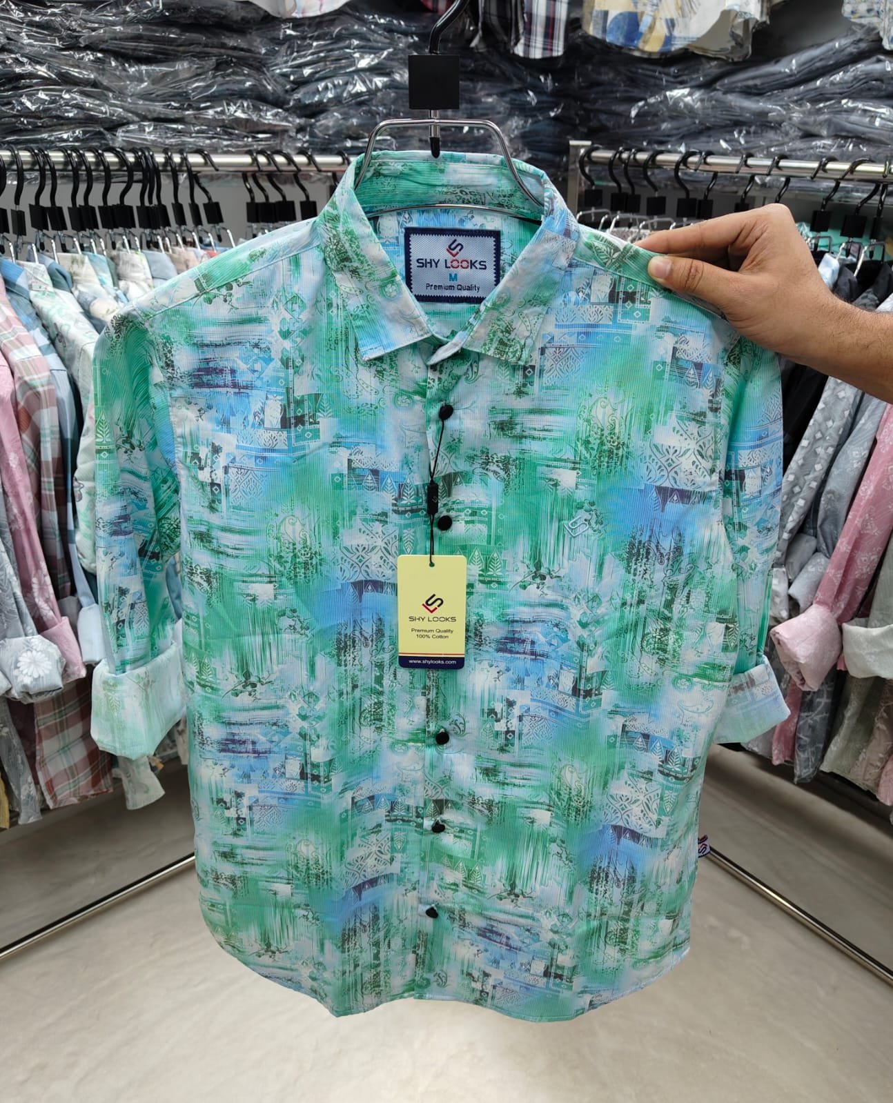 *full Sleeve Digital Print Shirt for Men's*