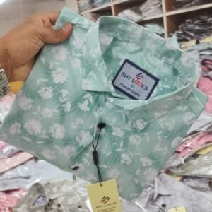 Pure Cotton full Sleeve Print Shirt for Men's