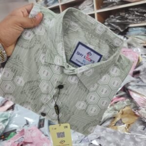 Pure Cotton full Sleeve Print Shirt for Men's