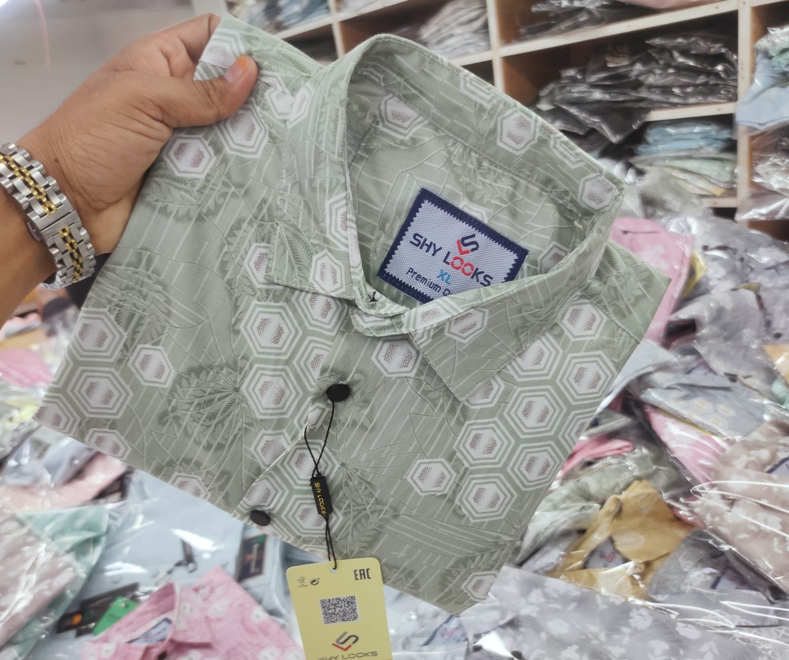 Pure Cotton full Sleeve Print Shirt for Men's