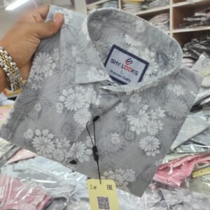 Pure Cotton full Sleeve Print Shirt for Men's