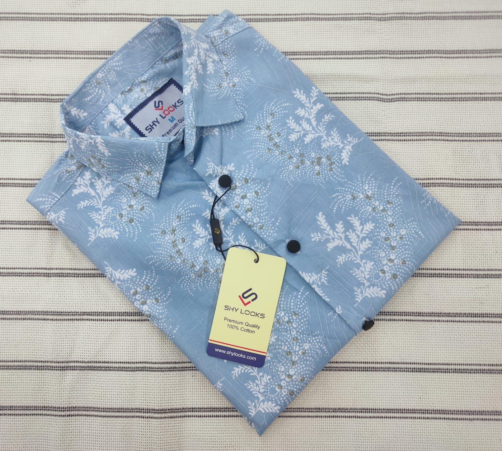 Pure Cotton full Sleeve Print Shirt for Men's
