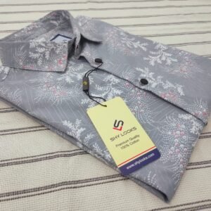 Pure Cotton full Sleeve Print Shirt for Men's