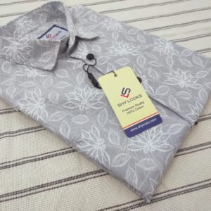 Pure Cotton full Sleeve Print Shirt for Men's