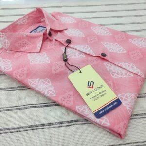 Pure Cotton full Sleeve Print Shirt for Men's