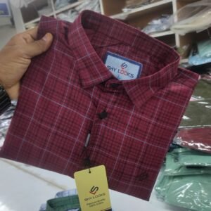 *Cotton full Sleeve Check Shirt for Men's