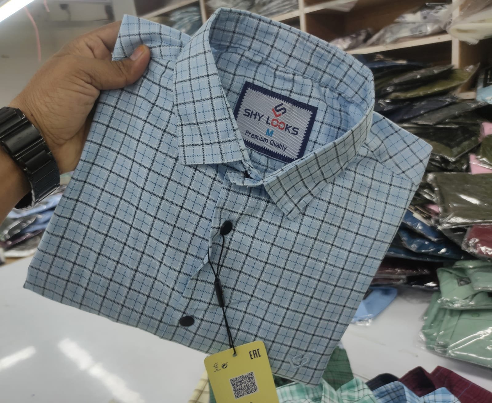 *Cotton full Sleeve Check Shirt for Men's