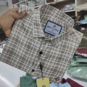 *Cotton full Sleeve Check Shirt for Men's