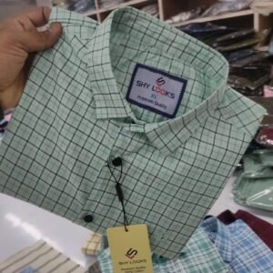 *Cotton full Sleeve Check Shirt for Men's