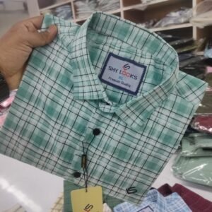 *Cotton full Sleeve Check Shirt for Men's