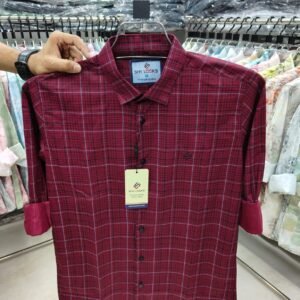*Cotton full Sleeve Check Shirt for Men's