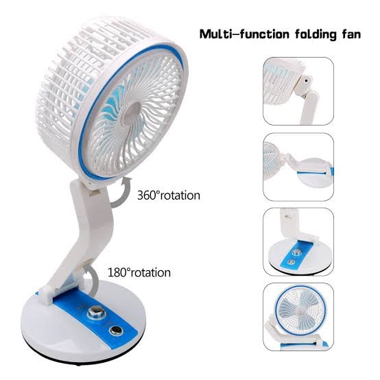 Rechargeable folding fan with LED light - Image 7