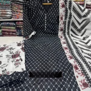 লেটেস্ট ডিজাইনের প্রিন্টের হাই কোয়ালিটি থ্রি পিস