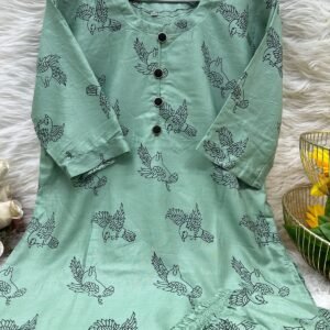 স্টাইলের পাখি প্রিন্টের টু-পিস