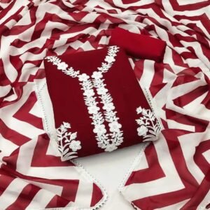 কাশ্মীরী আড়ি এম্ব্রডারী থ্রি-পিচ